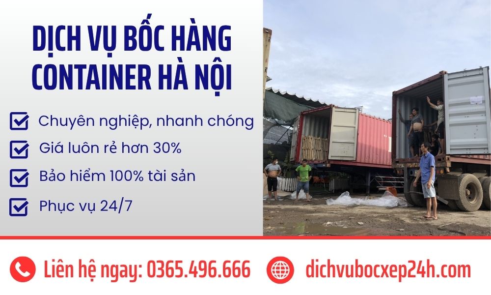 Dịch vụ bốc hàng container tại Hà Nội