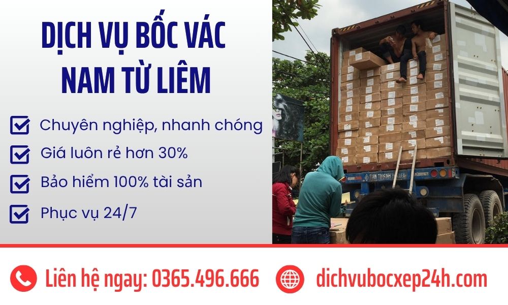 Dịch vụ bốc vác Nam Từ Liêm hỗ trợ nhanh cho cửa hàng và kho nhỏ