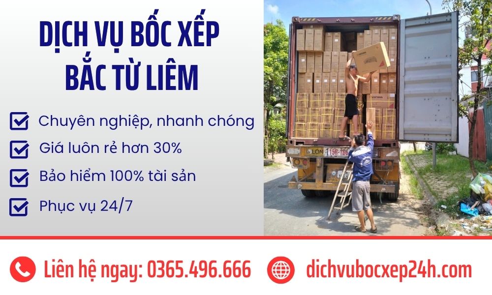 Dịch vụ bốc vác Bắc Từ Liêm