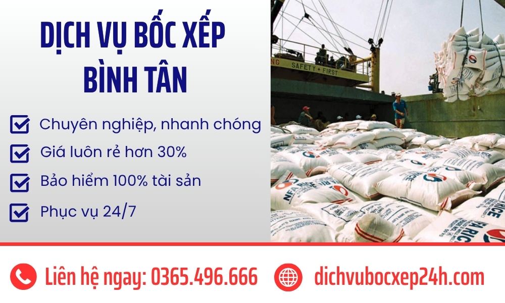 Dịch vụ bốc xếp Bình Tân