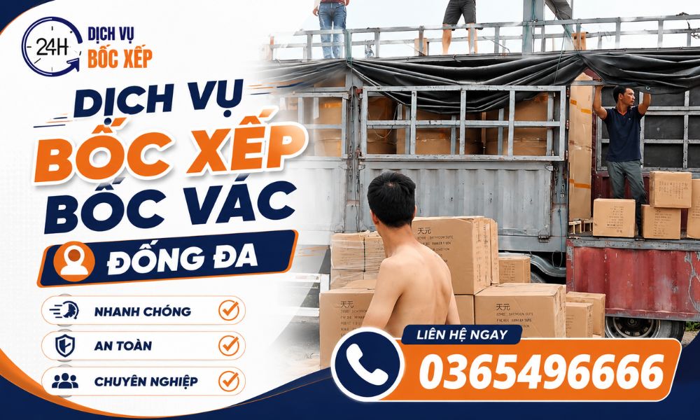 Dịch vụ bốc xếp bốc vác Đống Đa giúp tiết kiệm đến 30% chi phí vận hành