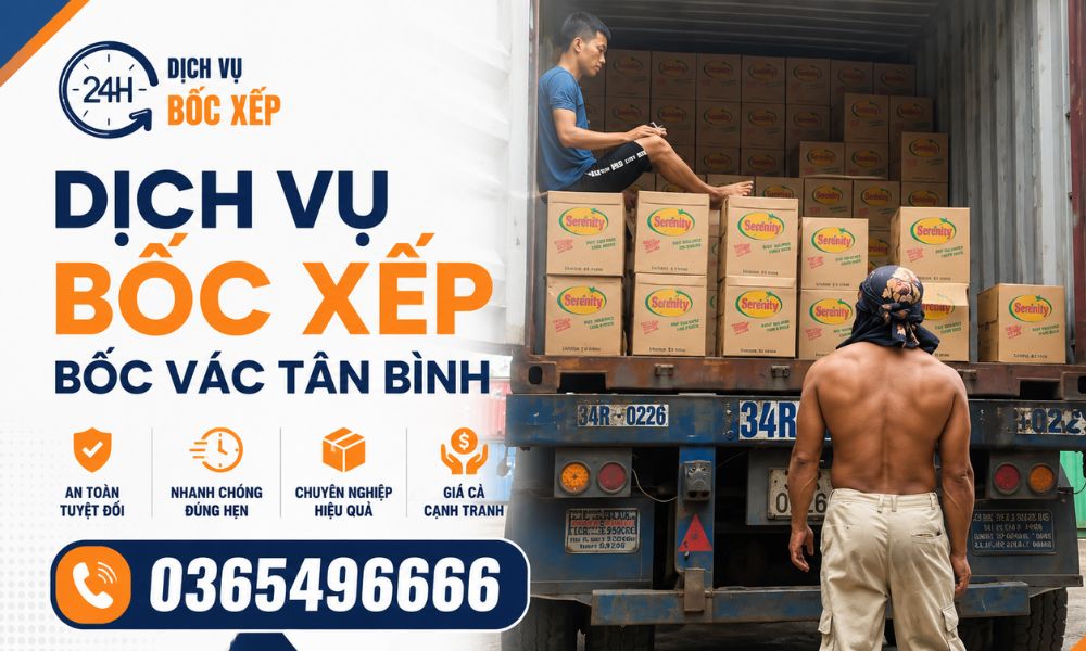 Dịch vụ bốc xếp bốc vác Tân Bình hỗ trợ chuyển văn phòng chuyên nghiệp