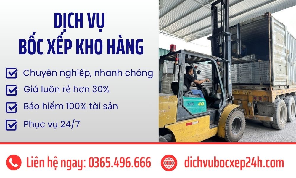 Dịch vụ bốc xếp kho hàng