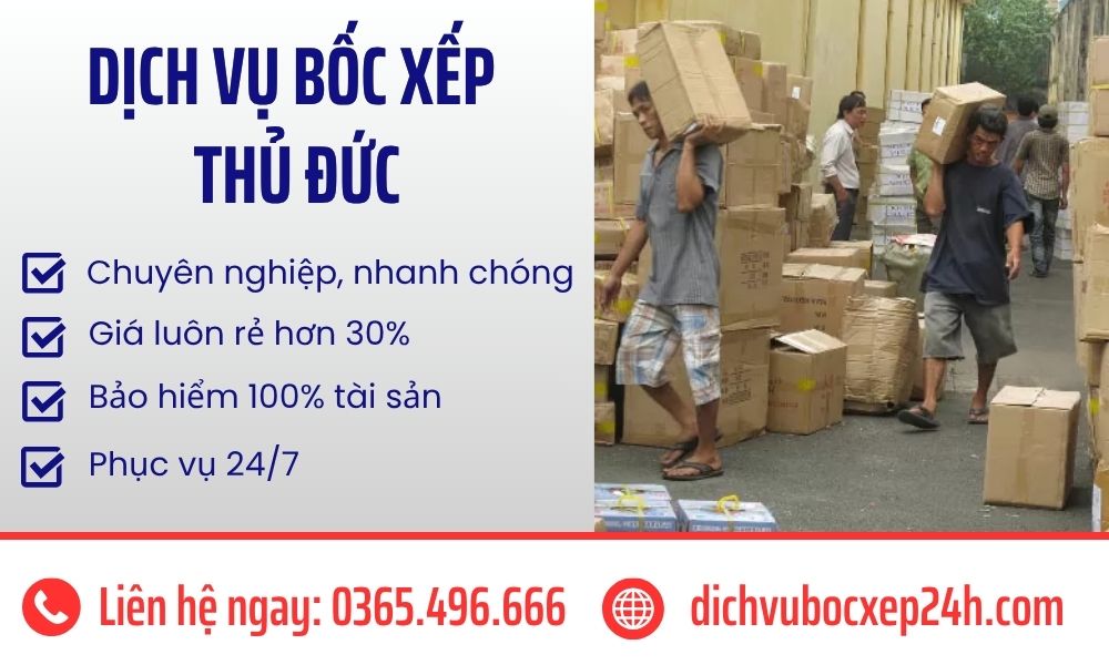 Dịch vụ bốc xếp Thủ Đức