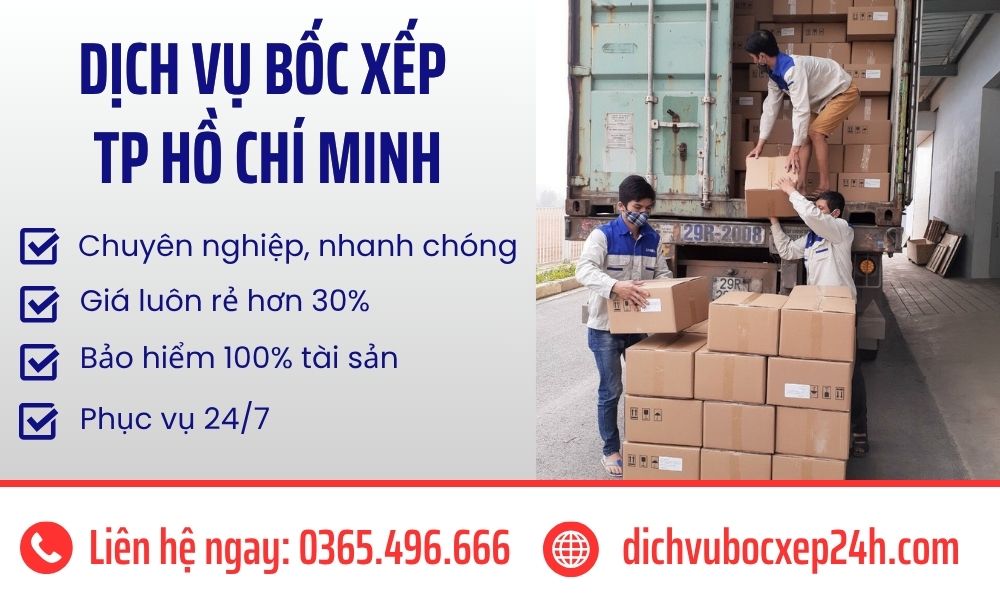 Bốc xếp TPHCM hỗ trợ nhanh cho kho xưởng và doanh nghiệp vận tải